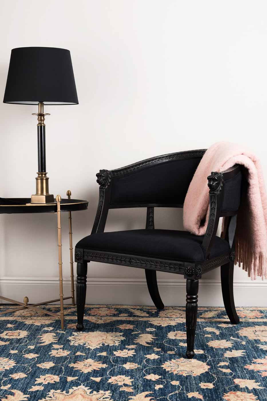 Baljfåtölj Clothilde svart