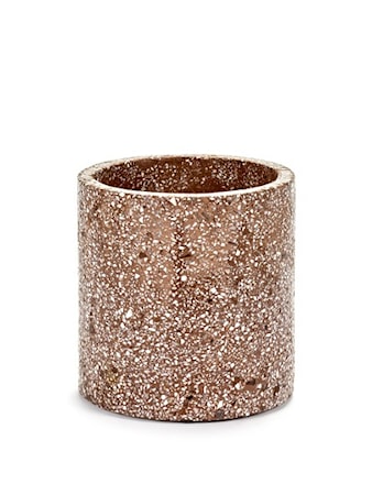 Terrazzo Kruka Röd/Prickig