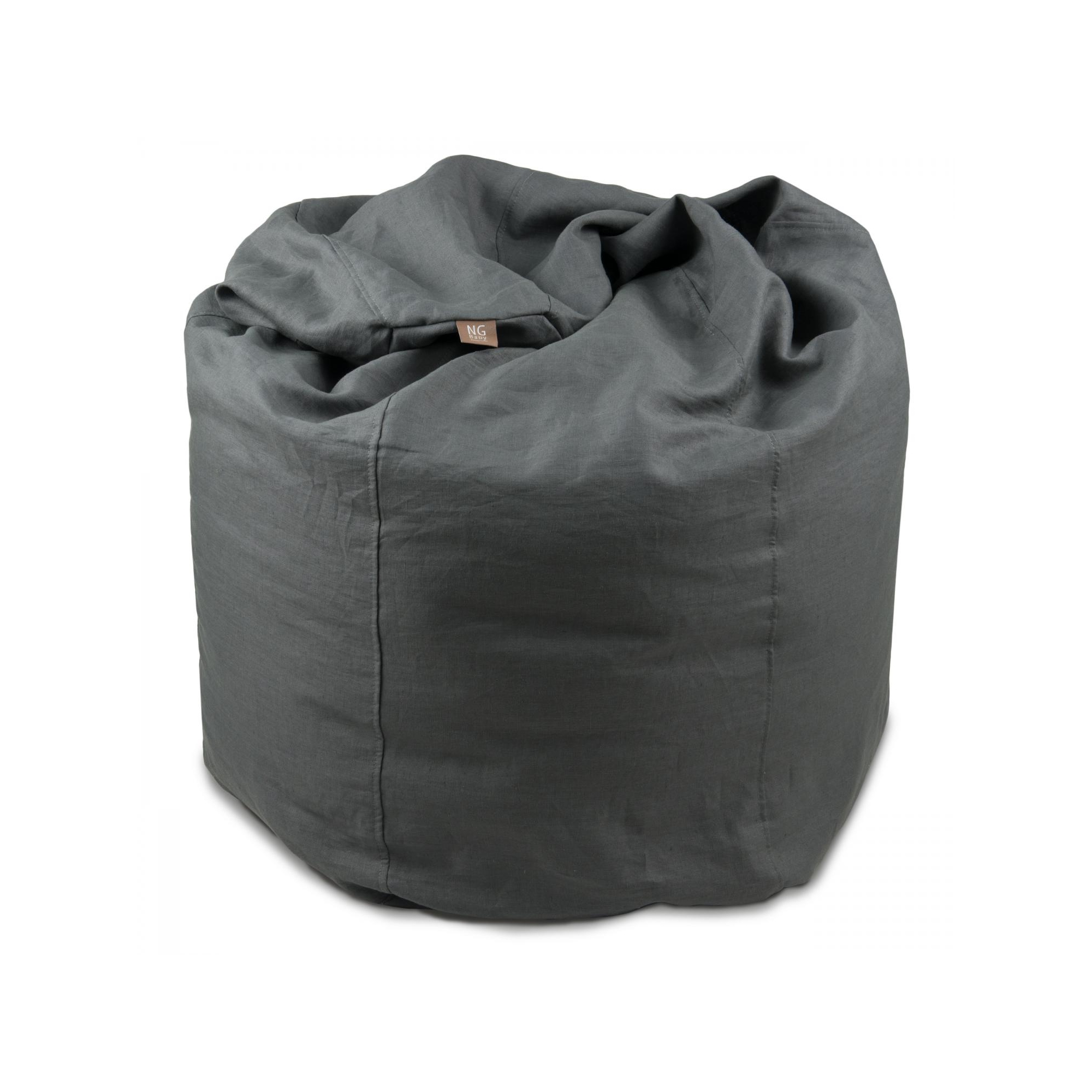 Sittsäck linne Graphite grey Mood NG Baby
