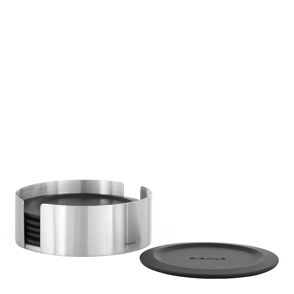Blomus - Lareto Glasunderlägg Silikon 6-pack Svart