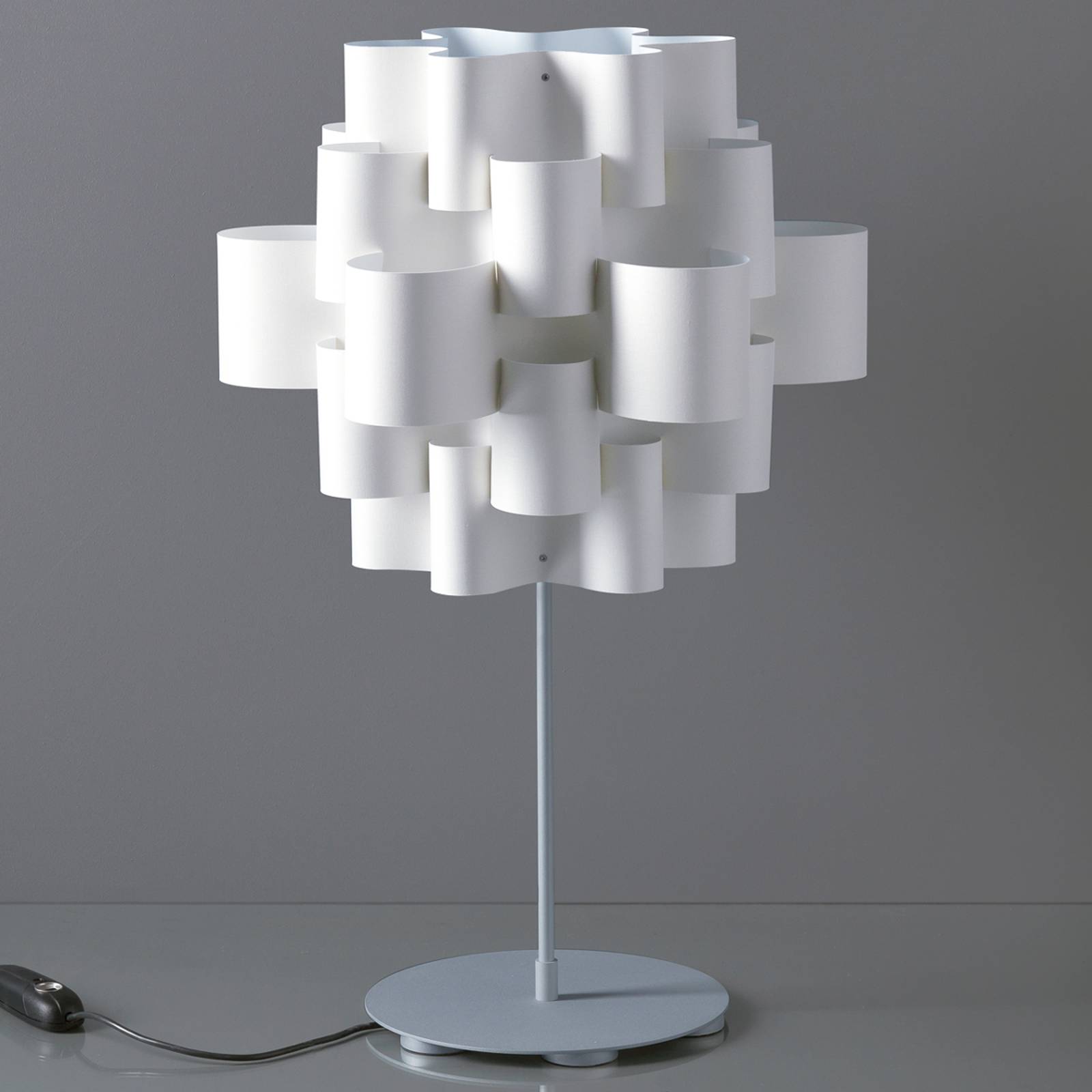 Bordslampa Sun från designerhand, vit