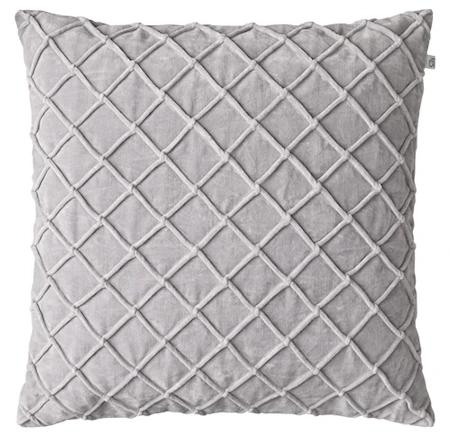 Deva Kuddfodral Velvet Silver Grå 50x50cm