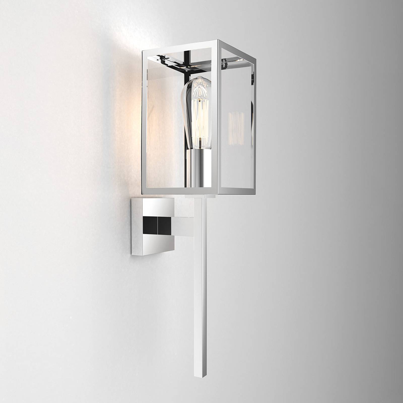 Astro Coach 130 – utomhusvägglampa, polerat nickel