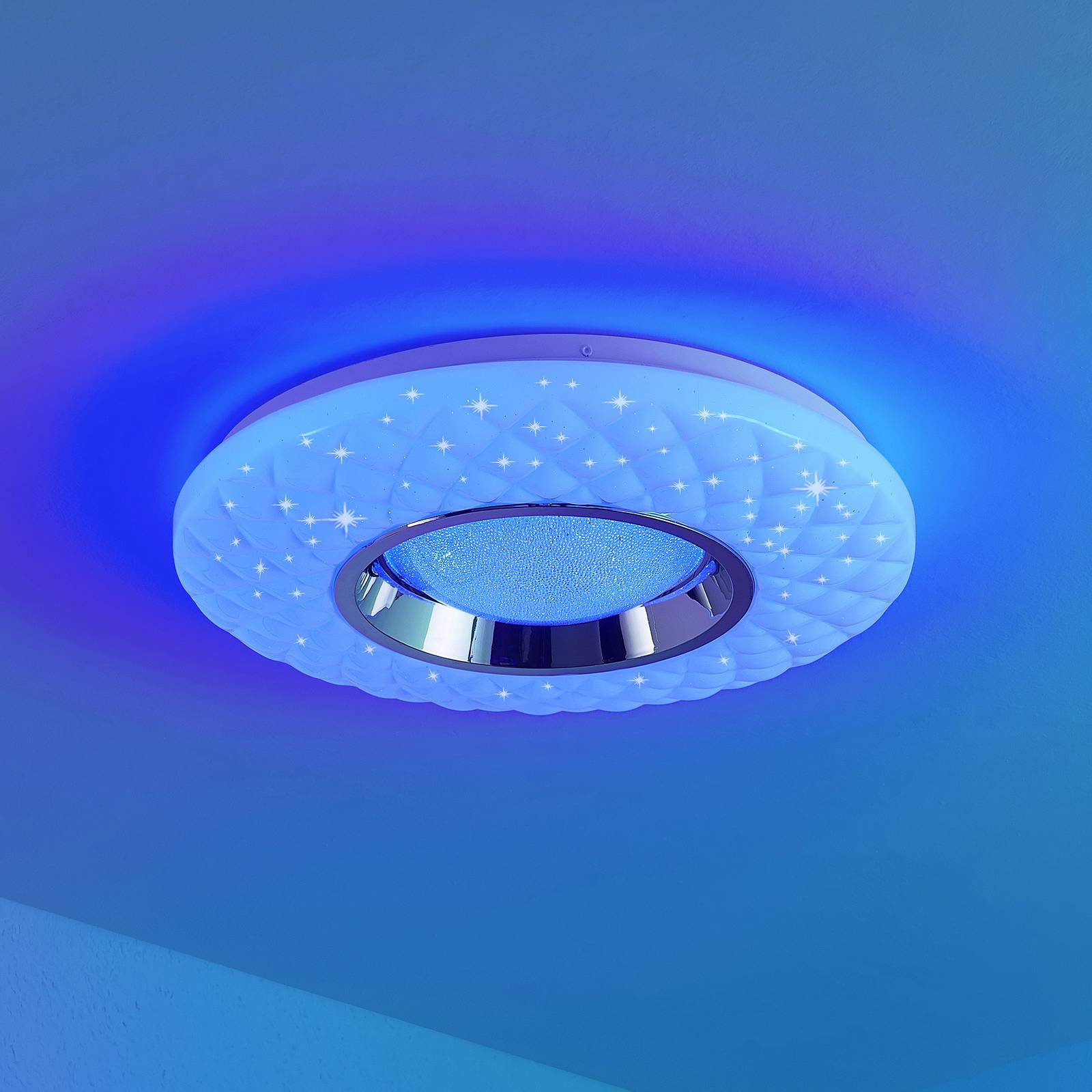 Lindby Illaria LED-taklampa, RGBW, CCT, 39 cm