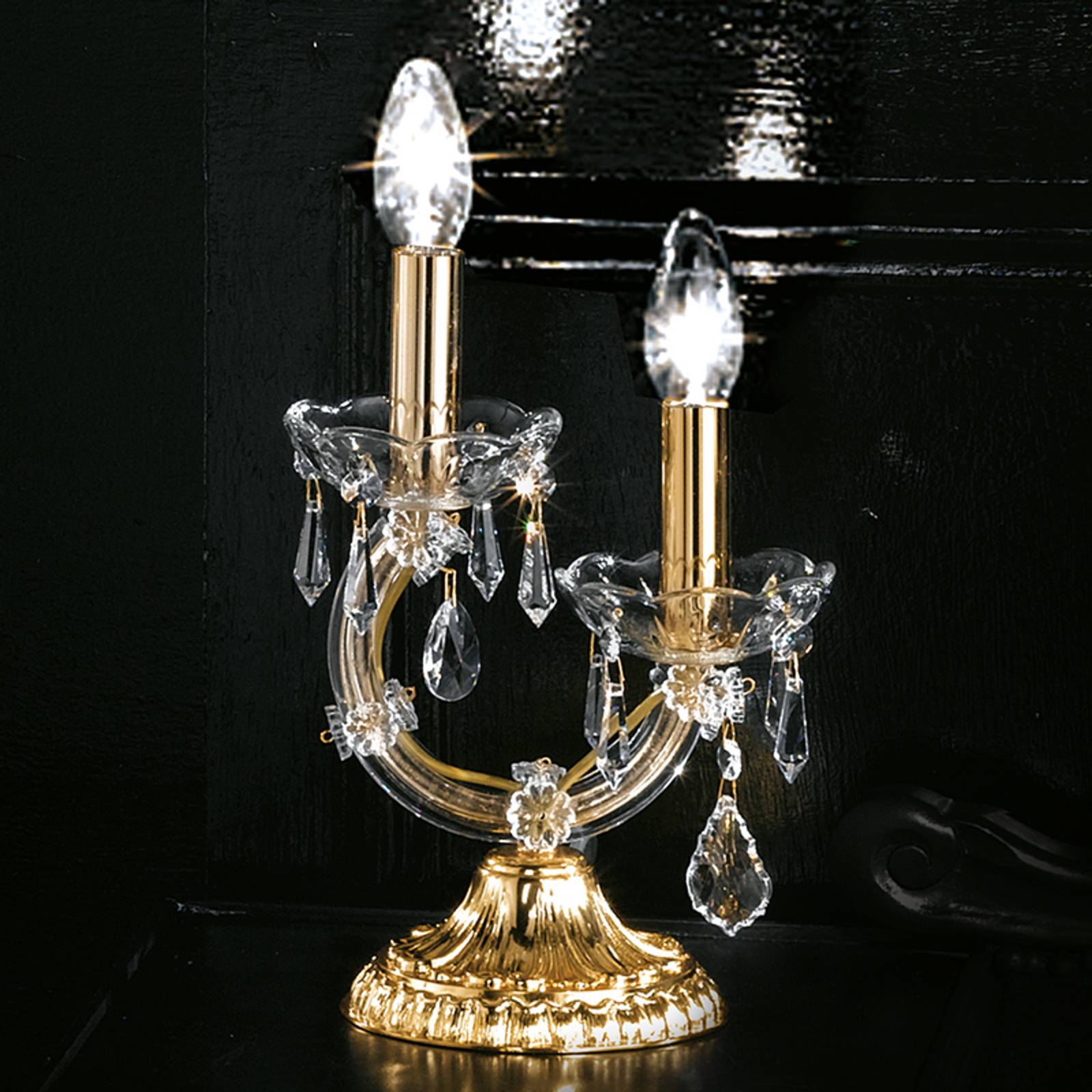 Bordslampa Maria Teresa med två ljuskällor