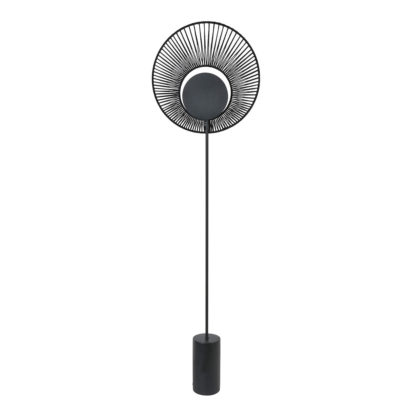 Forestier Oyster design-golvlampa, svart