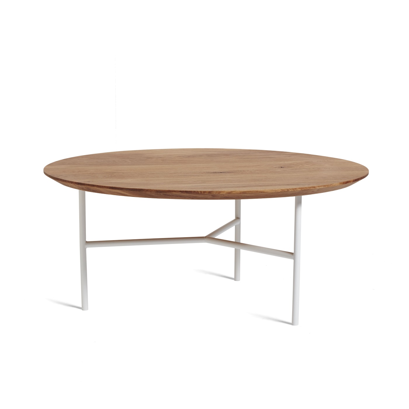 TRIBECA soffbord 80 cm oljad ek / vit, Mavis