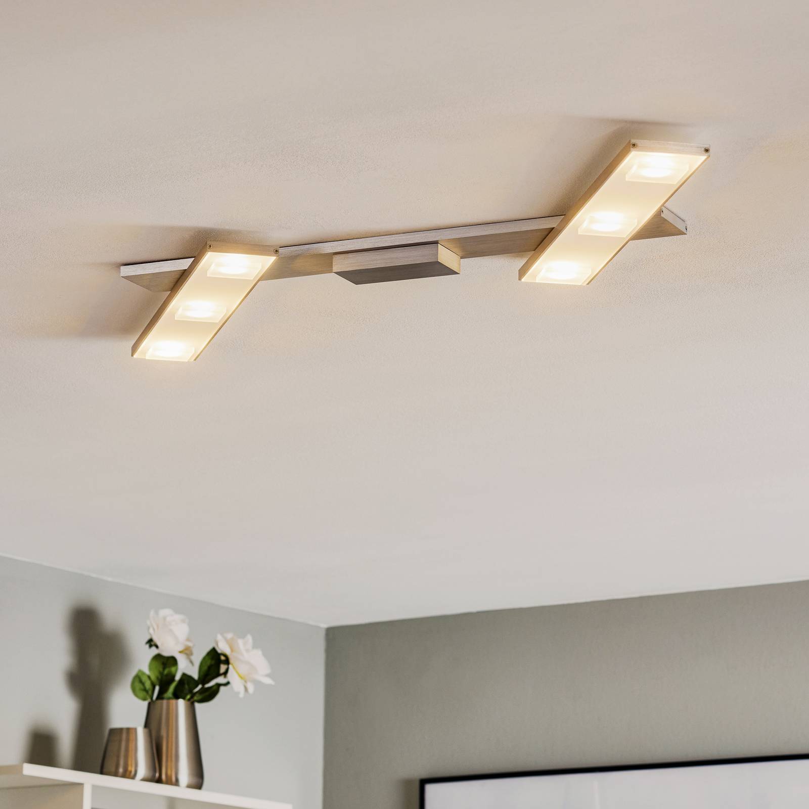 Svängbar LED-taklampa Slight, aluminium