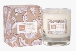 Cotton Flower doftljus beige