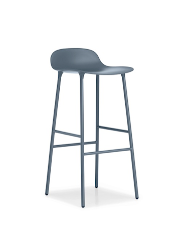 Form Barstol Blå 75 cm