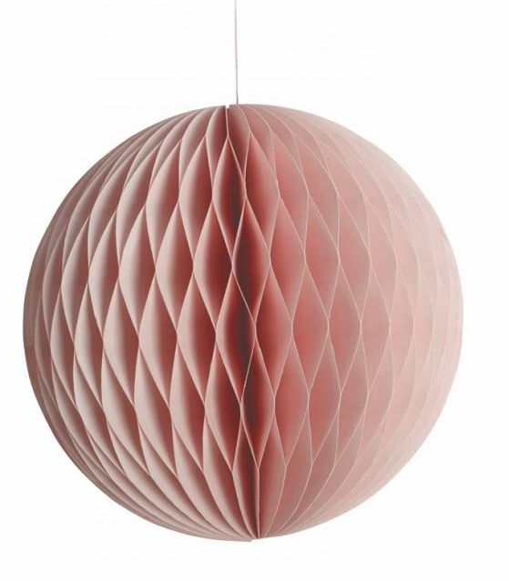 Honeycomb L Ø18 cm puderrosa, House Doctor