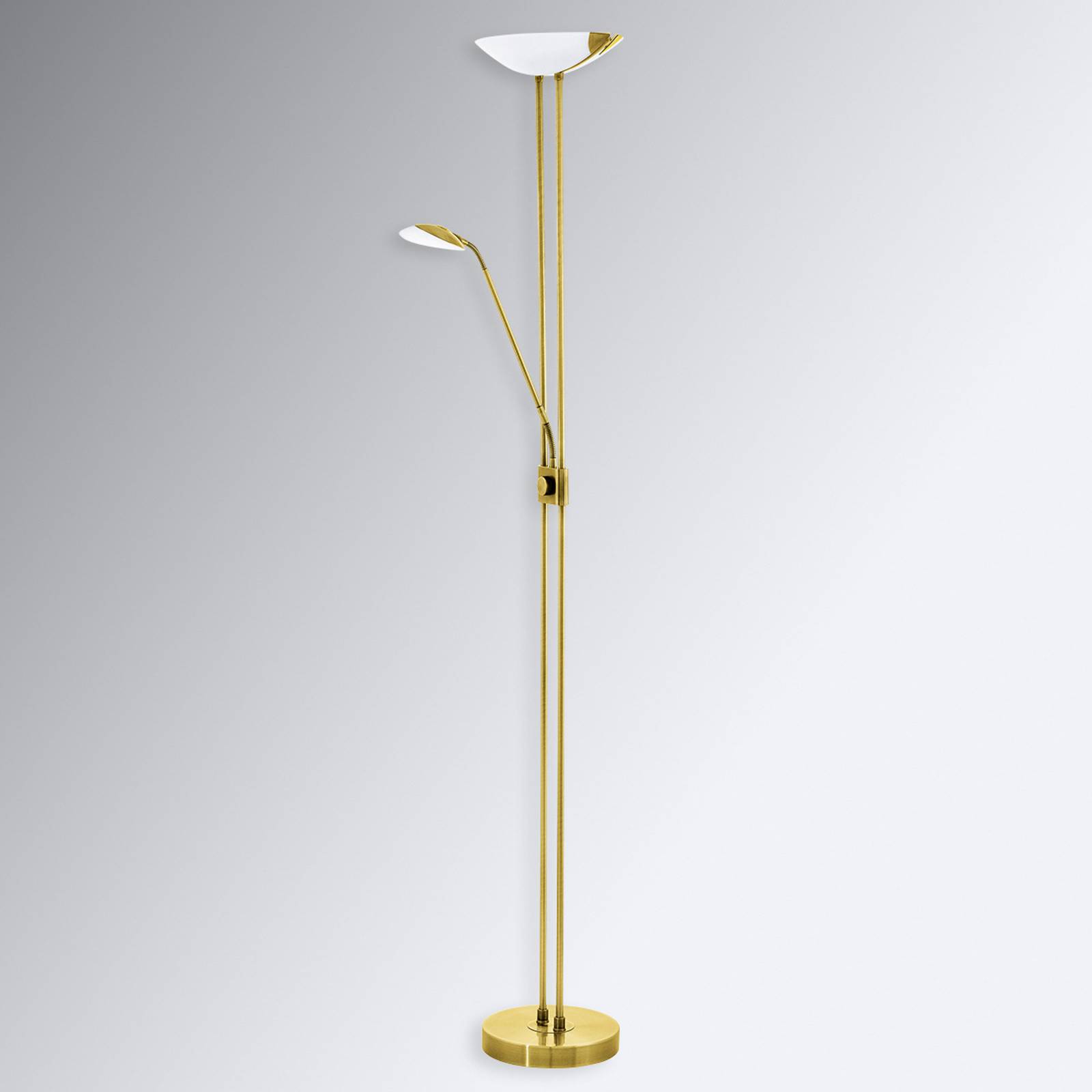 LED-golvlampa Baya i mässing