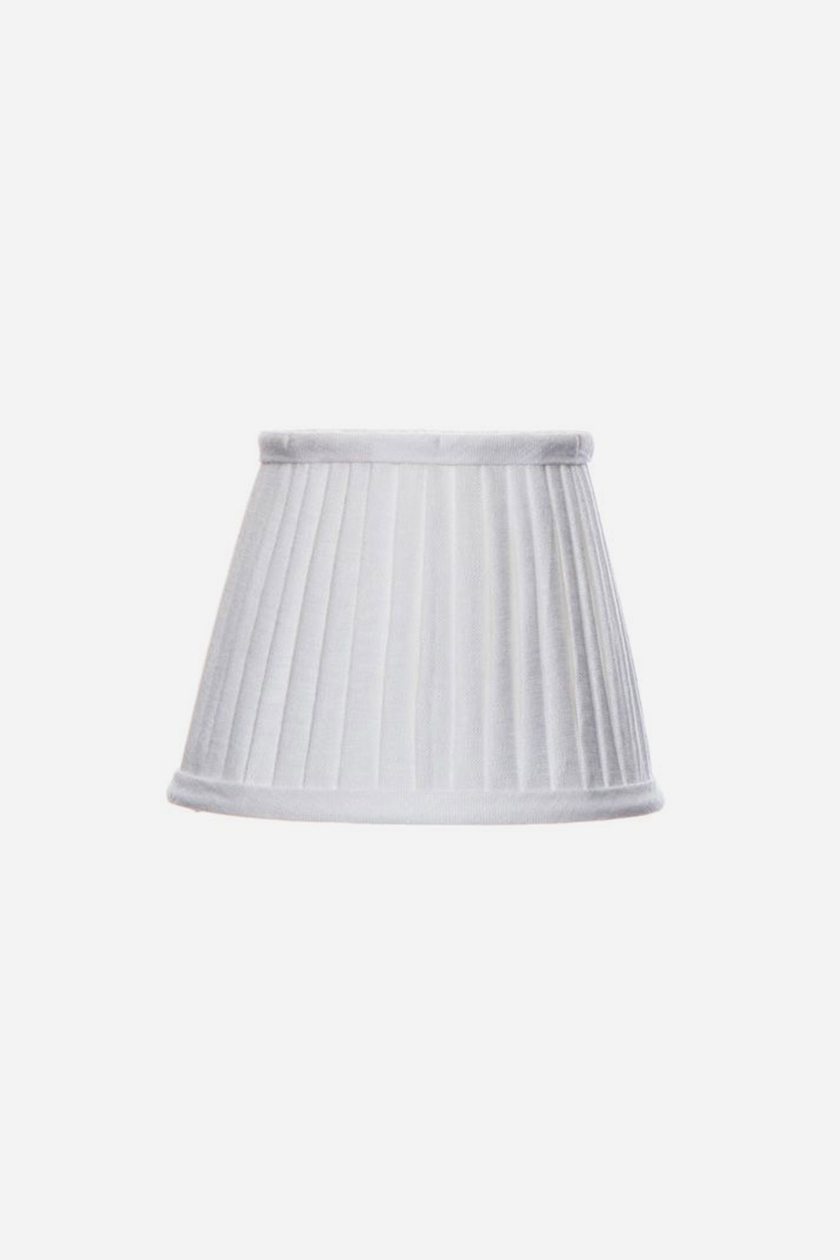 Lampskärm plisserad 20,5 cm vit linne