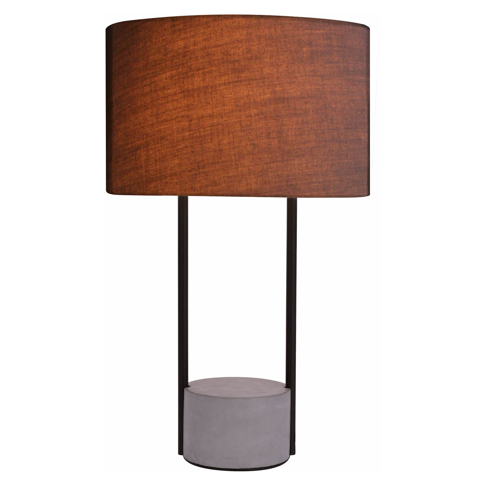 Bordslampa AllMontenegro med textilskärm, grå