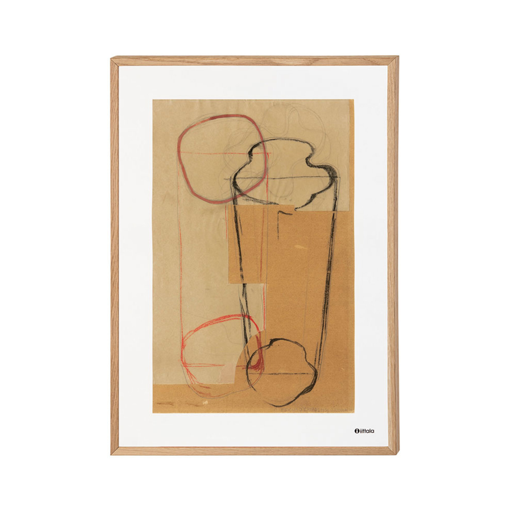 Aalto art poster 50x70cm Sketch brown