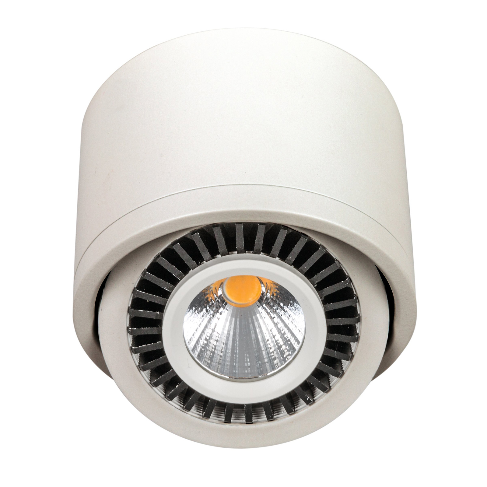 LED-takspotlight vitt, lutbar 90°