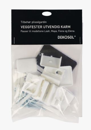 Veggfeste utvändig ram vit