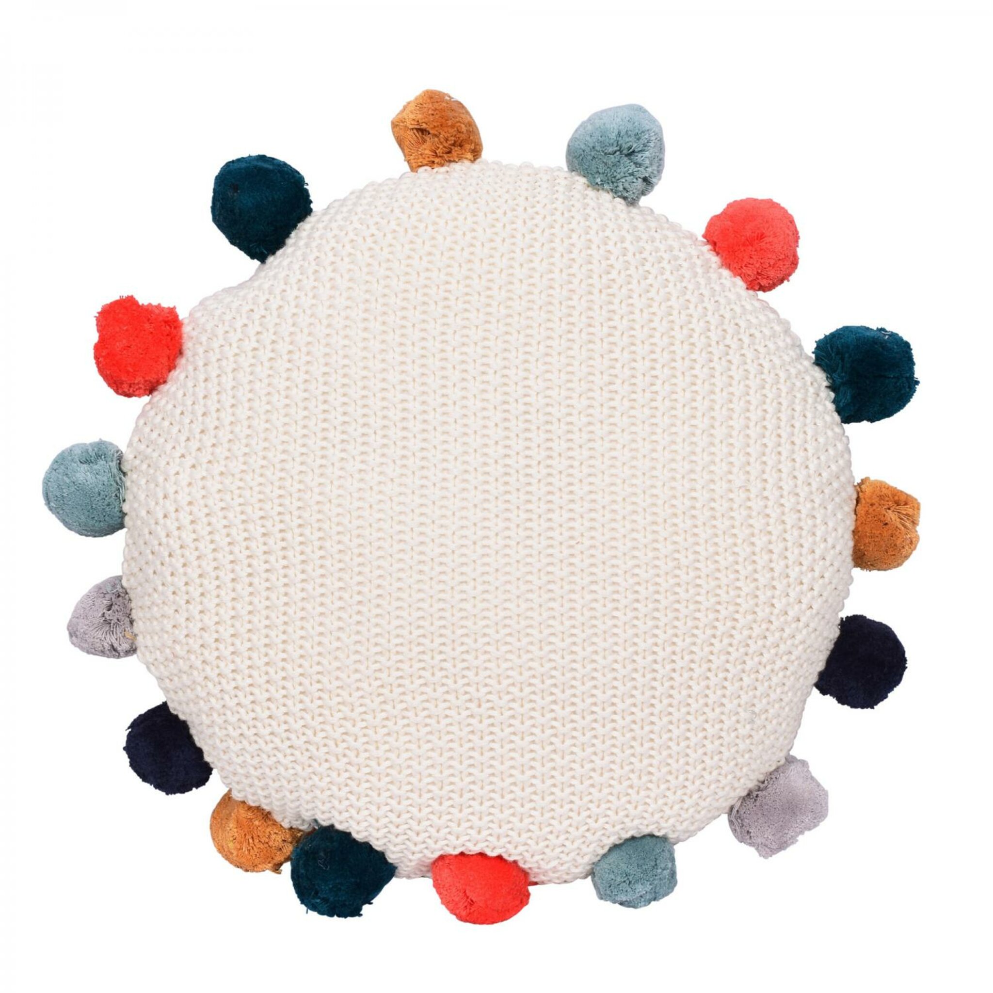 Pompom Rund Kudde