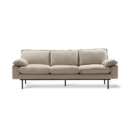 Retro Soffa 3-sits cosy Beige