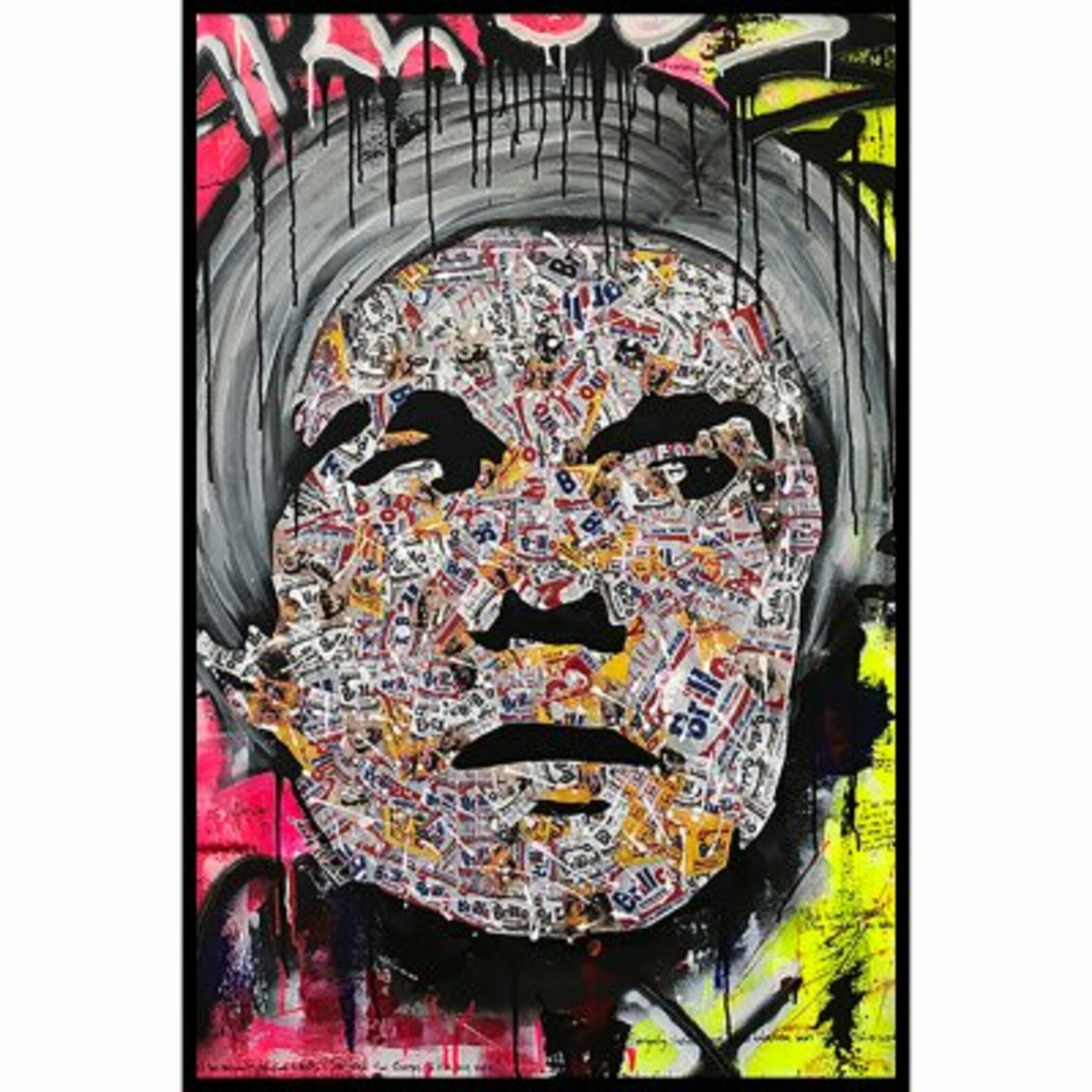 Mixed Pattern Face Poster