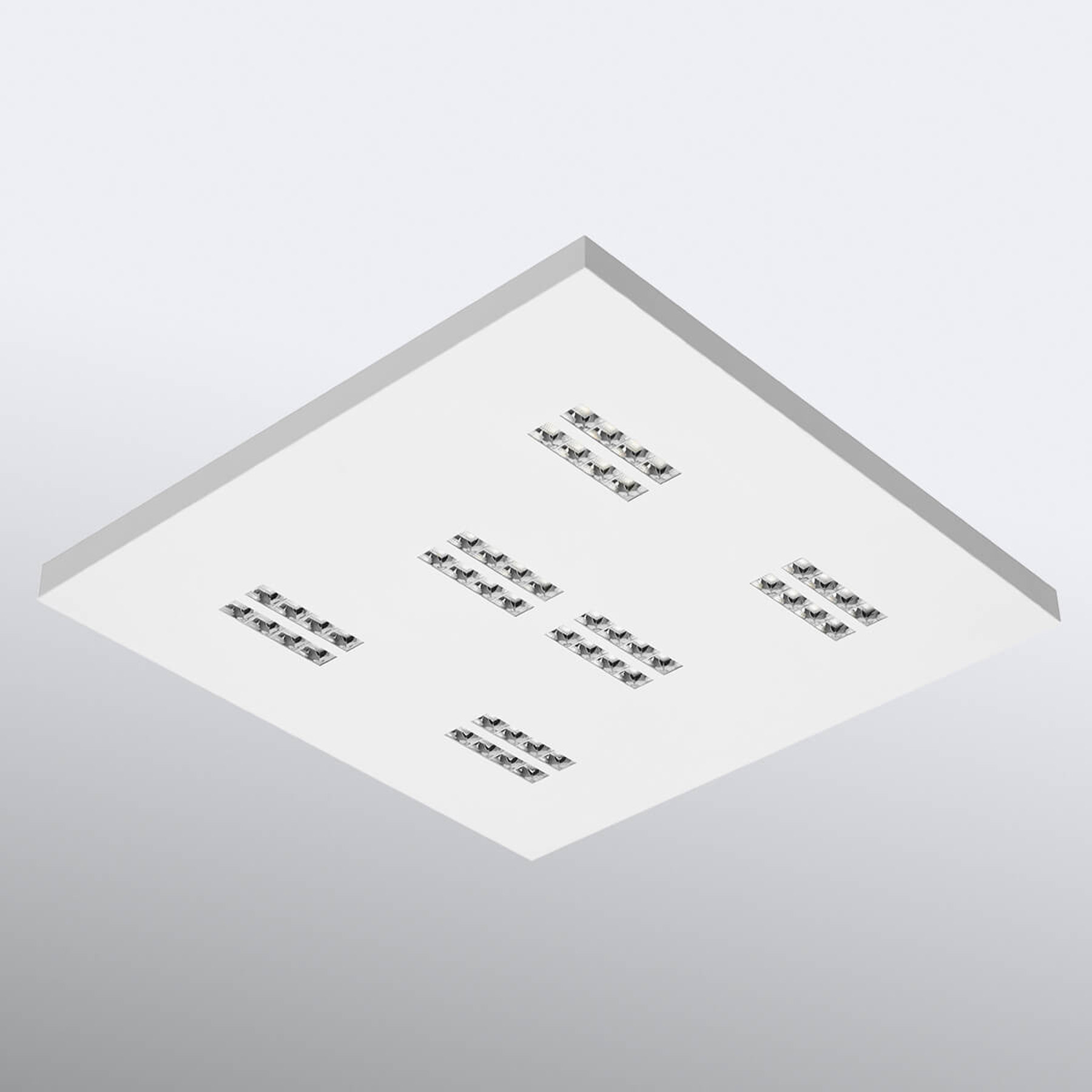 LED-taklampa Declan II SS1 kvadratiskt, 3 000 K