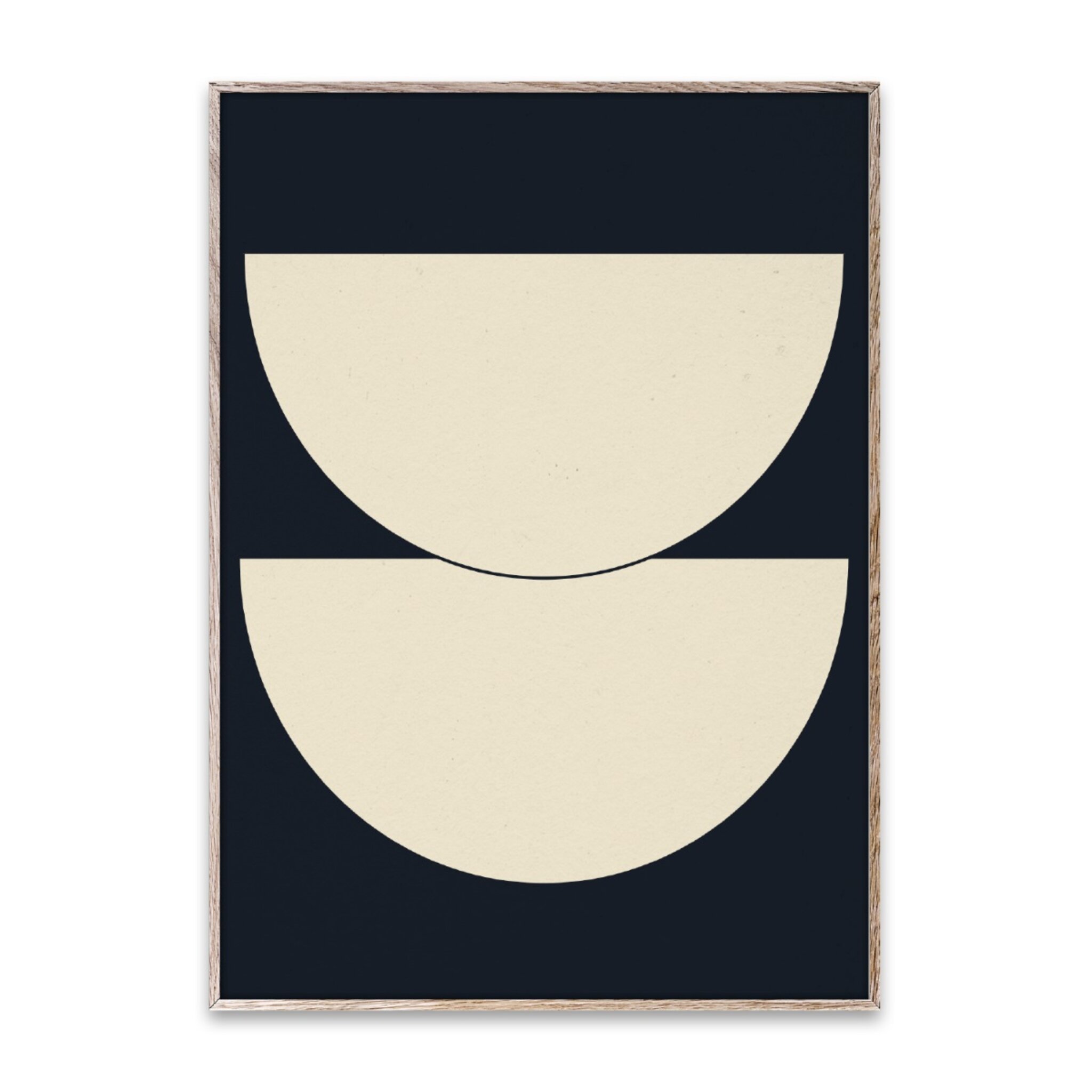Poster Half Circles I - Blue