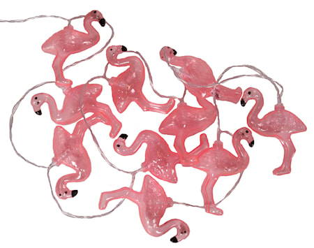 Ljusslinga Flamingo LED Batteri 1,65m