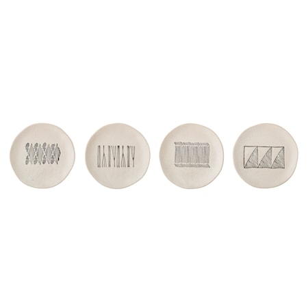 Eliana Tallrik Stengods Flerfärgad 4-pack