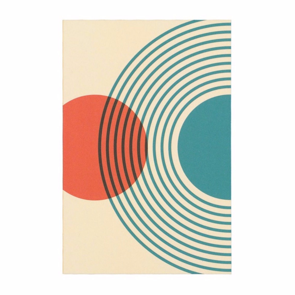 Designtorget Kort 10x15 Retro cirkel