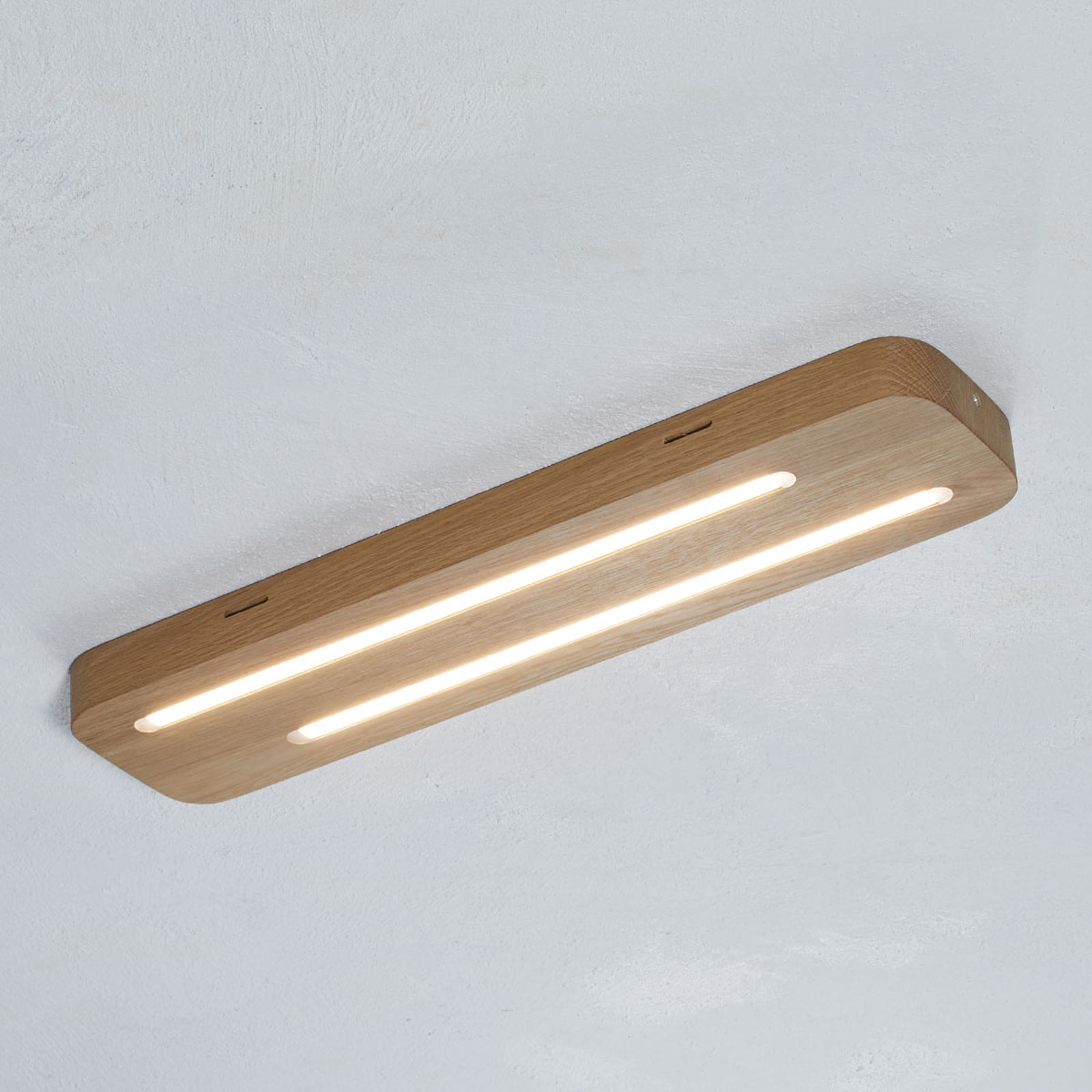 Neele – LED-taklampa med ekträ