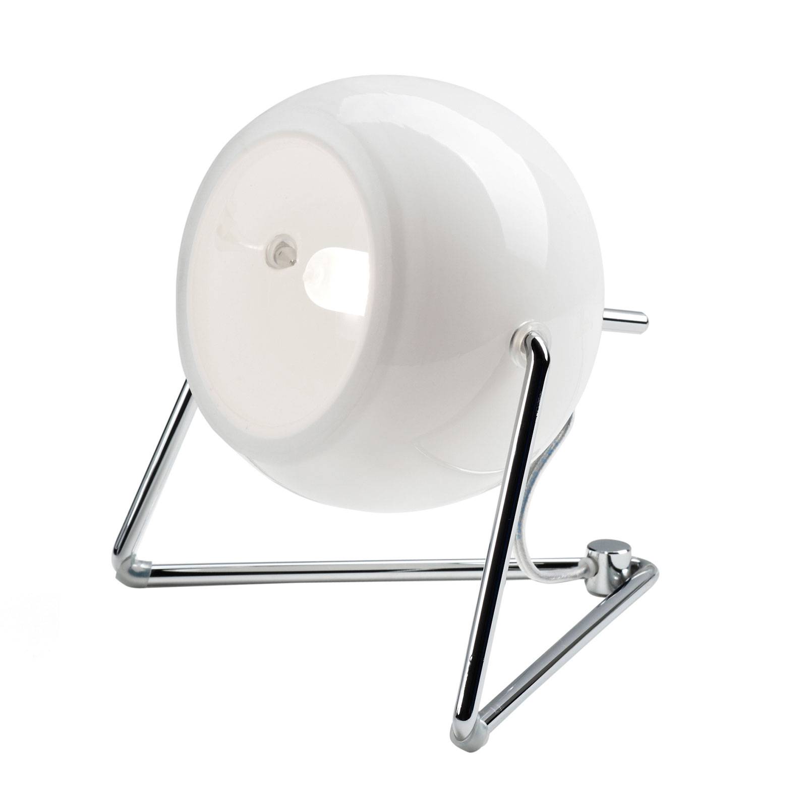 Fabbian Beluga White glas-bordsbelysning, Ø 9 cm