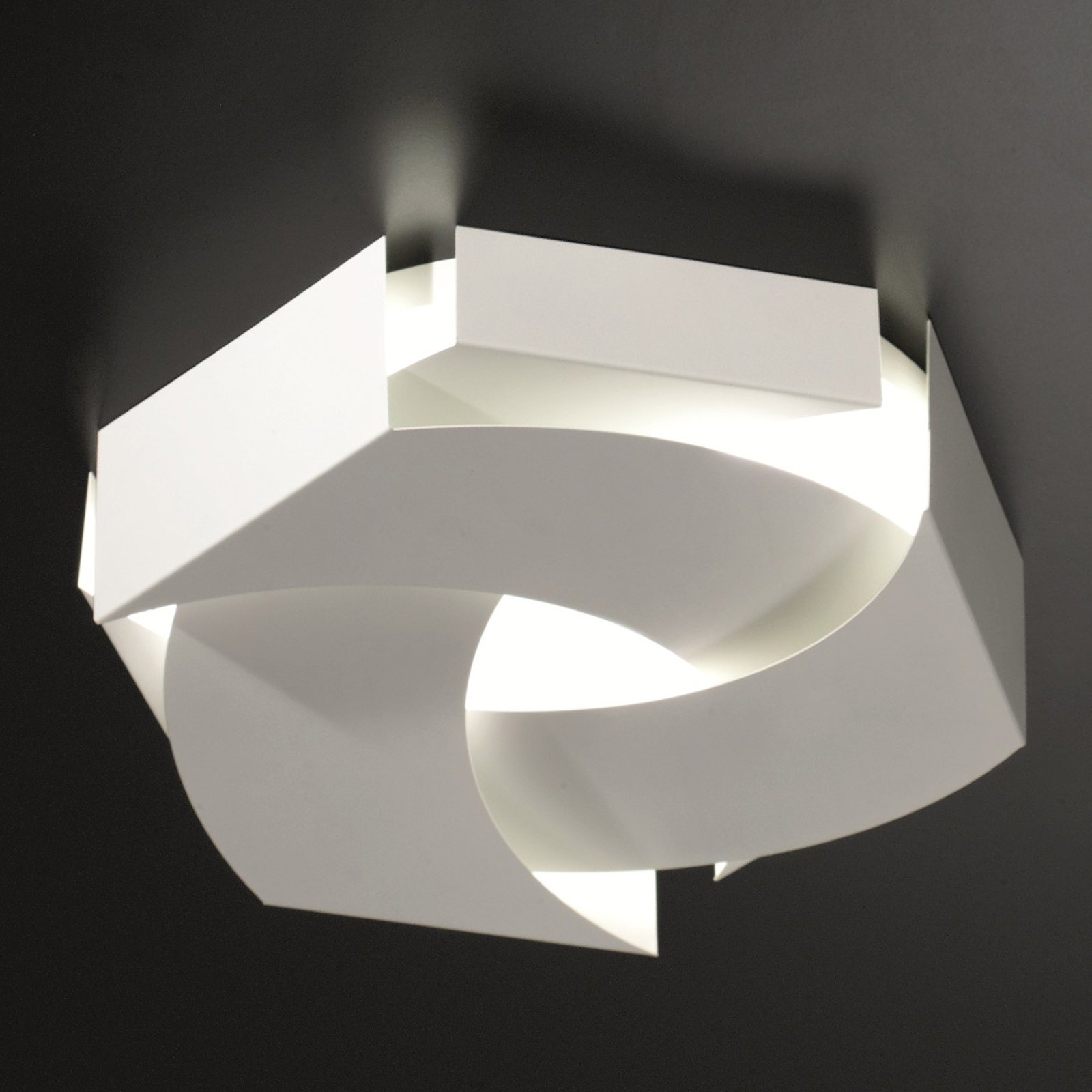 LED-designerlampa Cosmo för tak och vägg