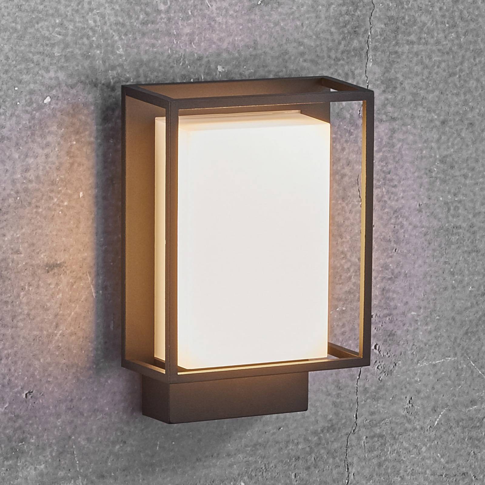 LED-utomhusvägglampa Nestor utan rörelsesensor