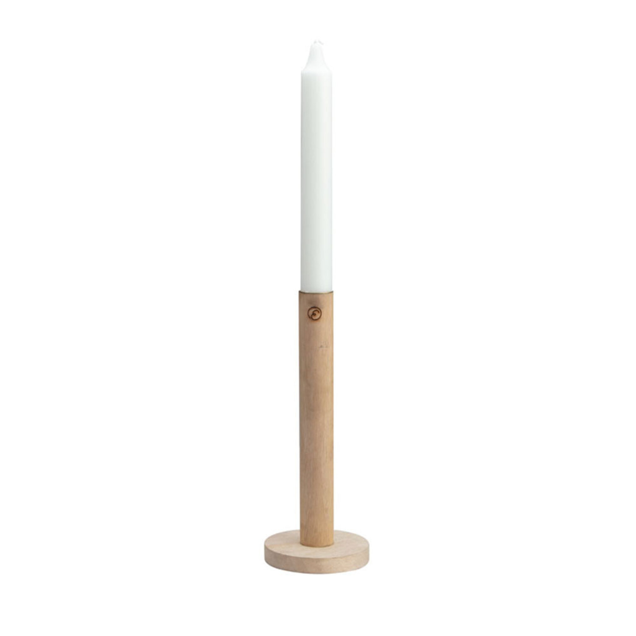 Ljusstake i trä 20 cm