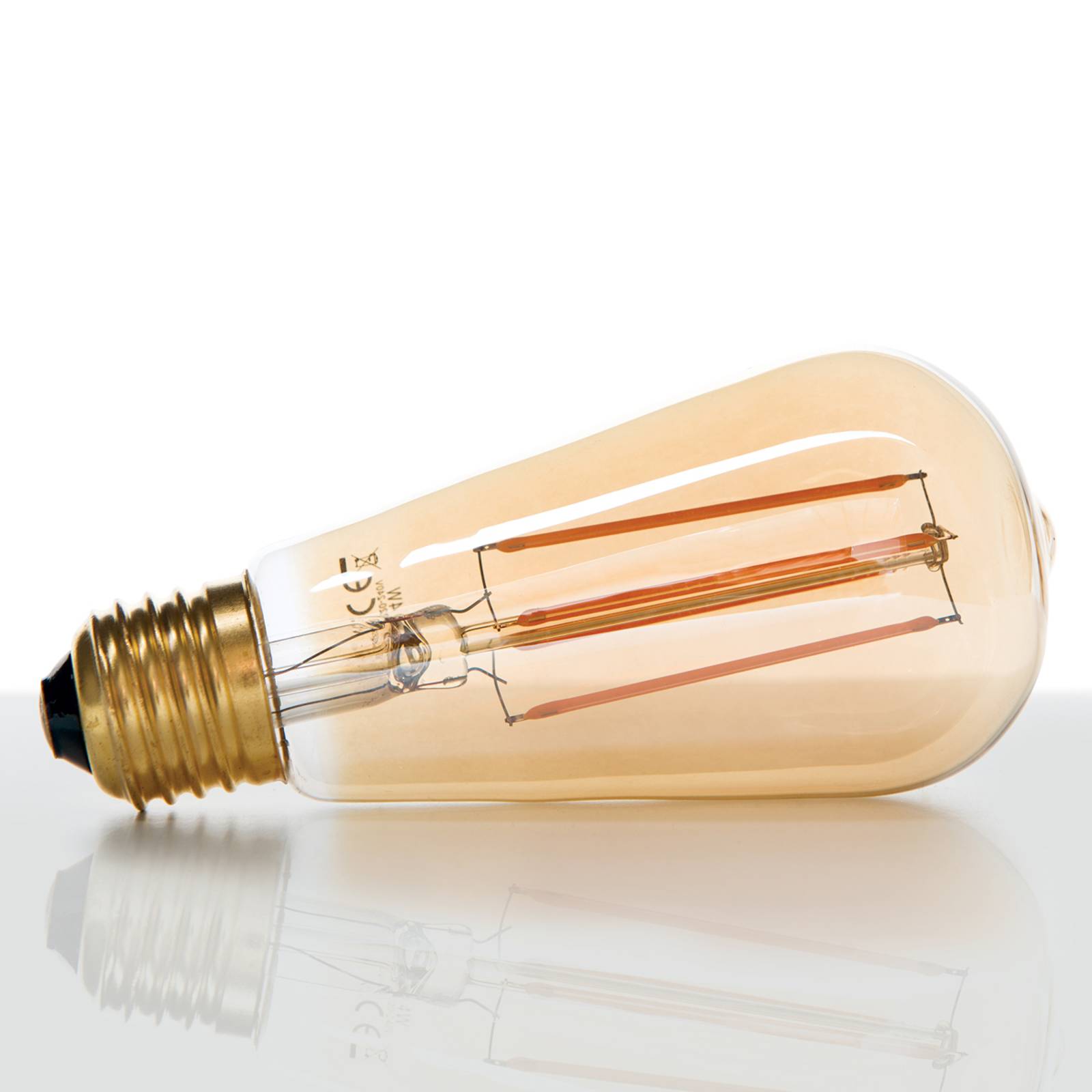 E27 4W 822 LED-Rustikalampa