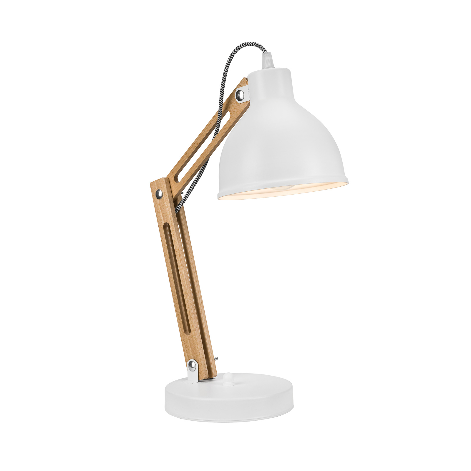 Bordslampa Skansen, justerbar, vit