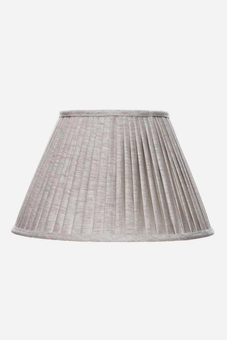 Lampskärm plisserad 40 cm natur linne