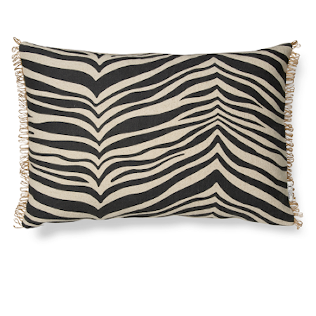 Zebra Kudde Svart 40x60 cm