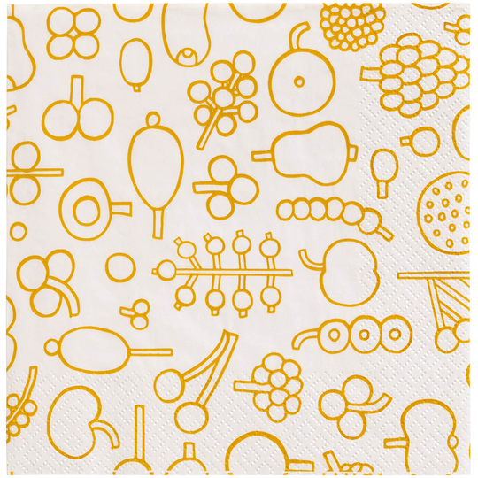 Iittala - OTC Pappersservett 33x33 cm Frutta Gul