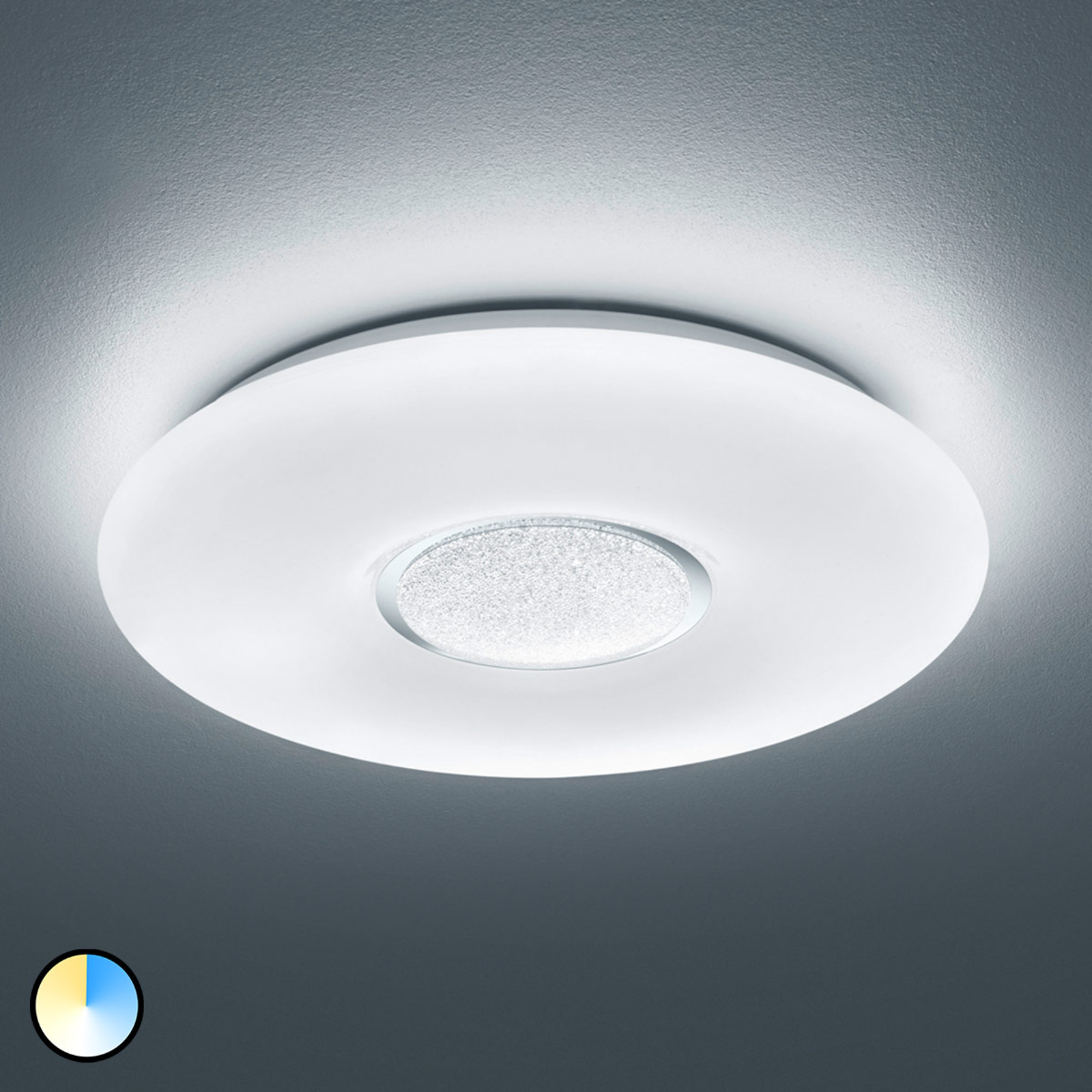 LED-taklampa Akina med fjärrkontroll