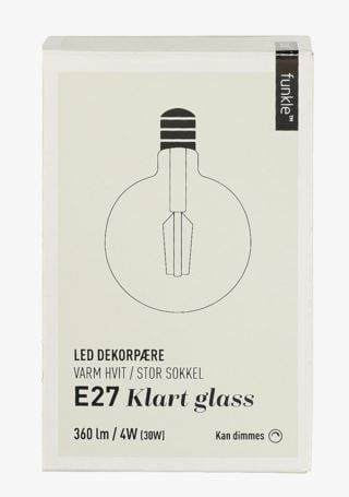 Klar dekor E27 4W ljuskälla multi