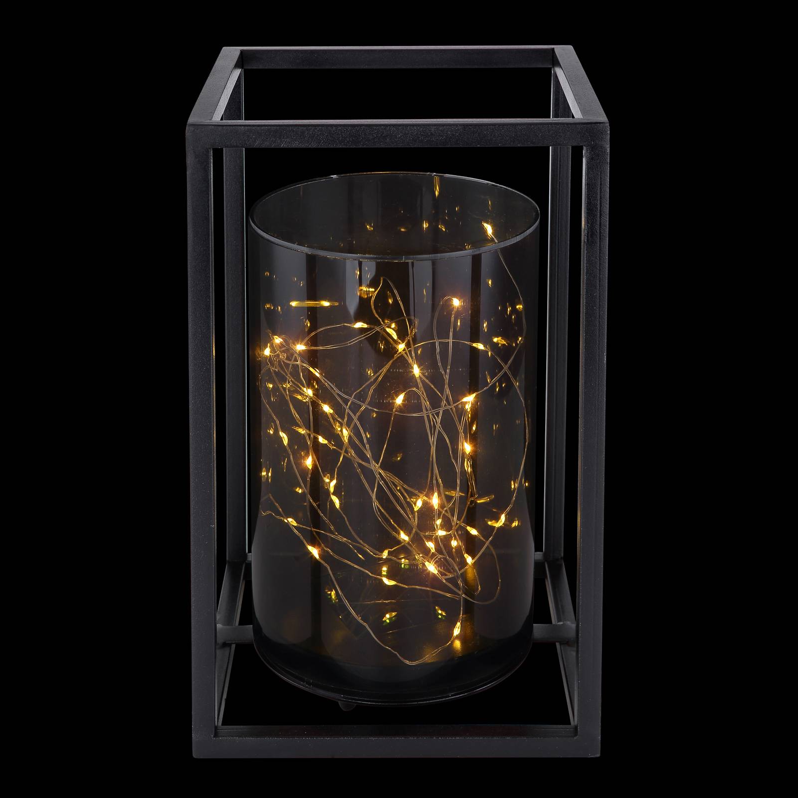 LED-solcellslampa 33817 med metallram