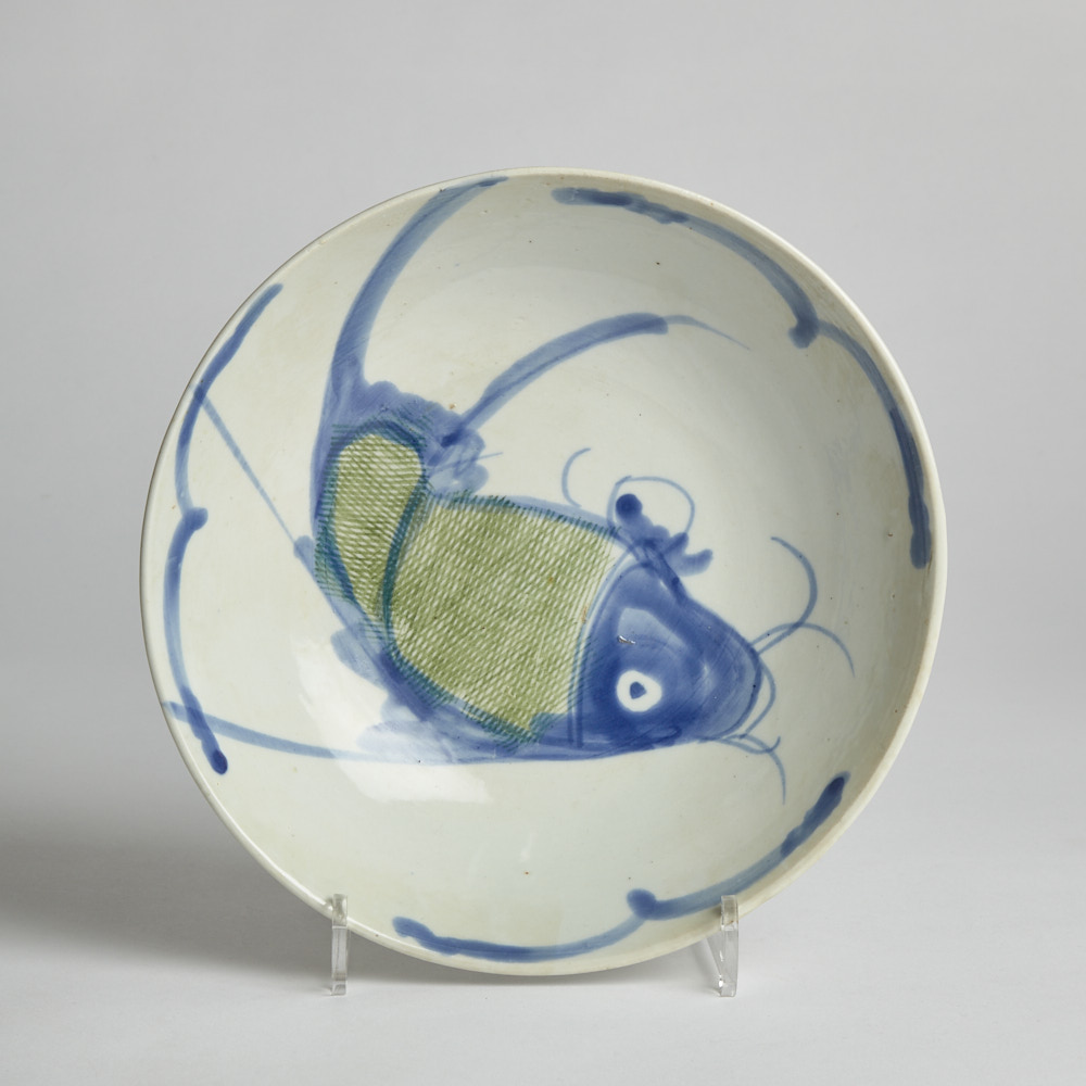 Vintage - SÅLD Fat med Fiskmotiv