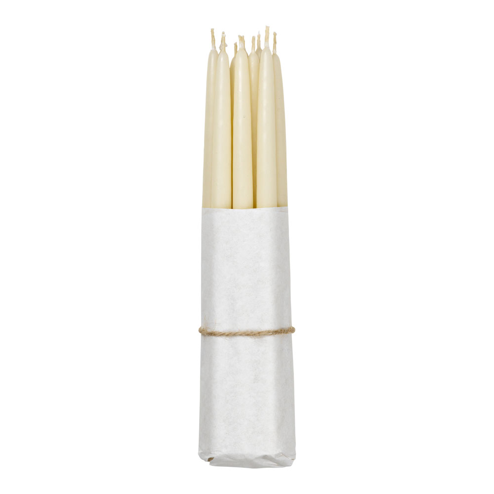 Broste Copenhagen - Tapers Julgransljus 21 cm 8-pack Ljusgul