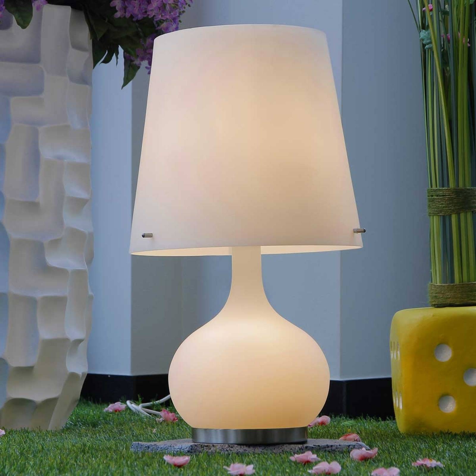 Bordslampa Ade, vit, 58 cm