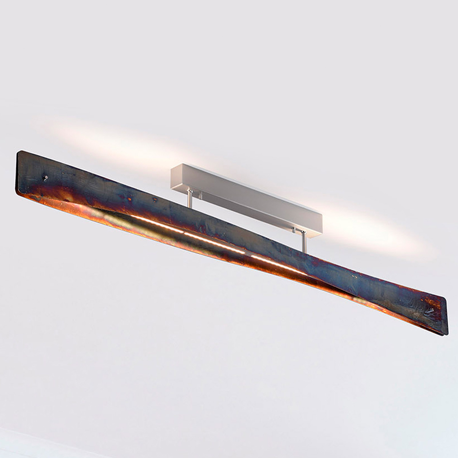 Lucande Lian LED-taklampa, guldoxiderad