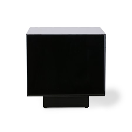 Mirror Block Table Black M