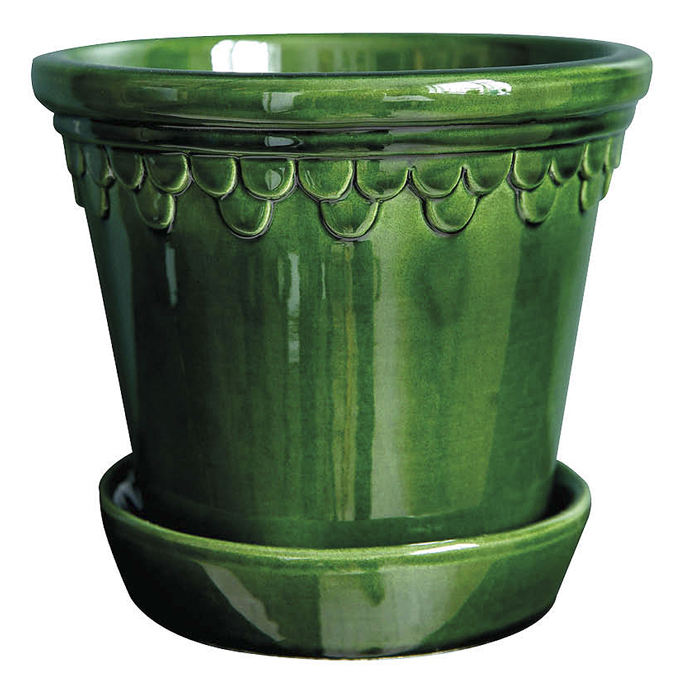 Bergs Potter - Köpenhavner Kruka/fat 14 cm Grön emerald