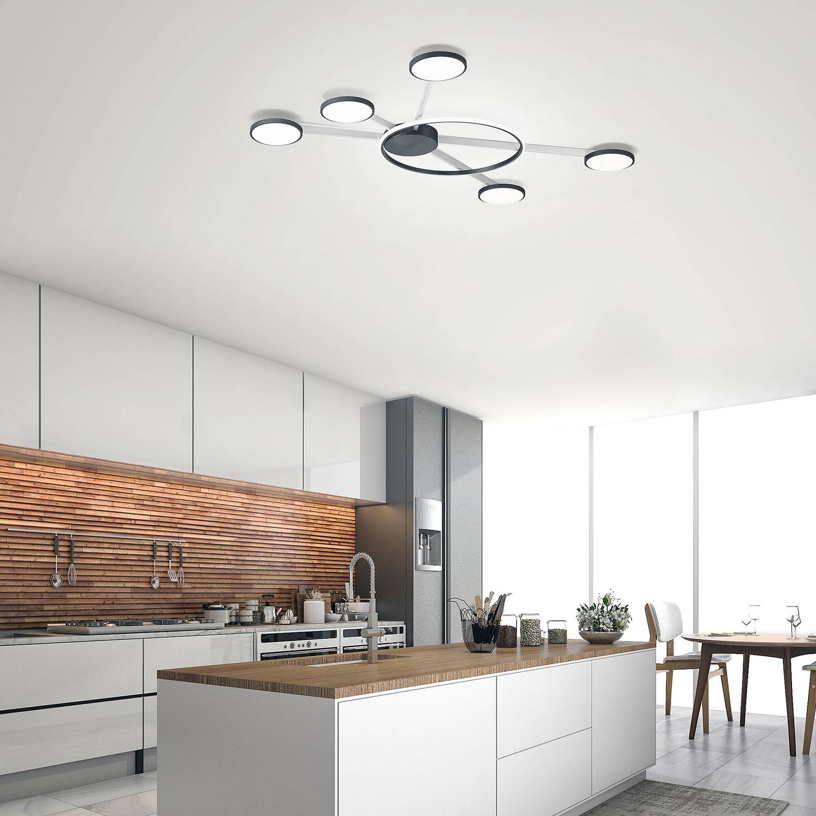 Bopp Satellite LED-taklampa 6 lampor smart
