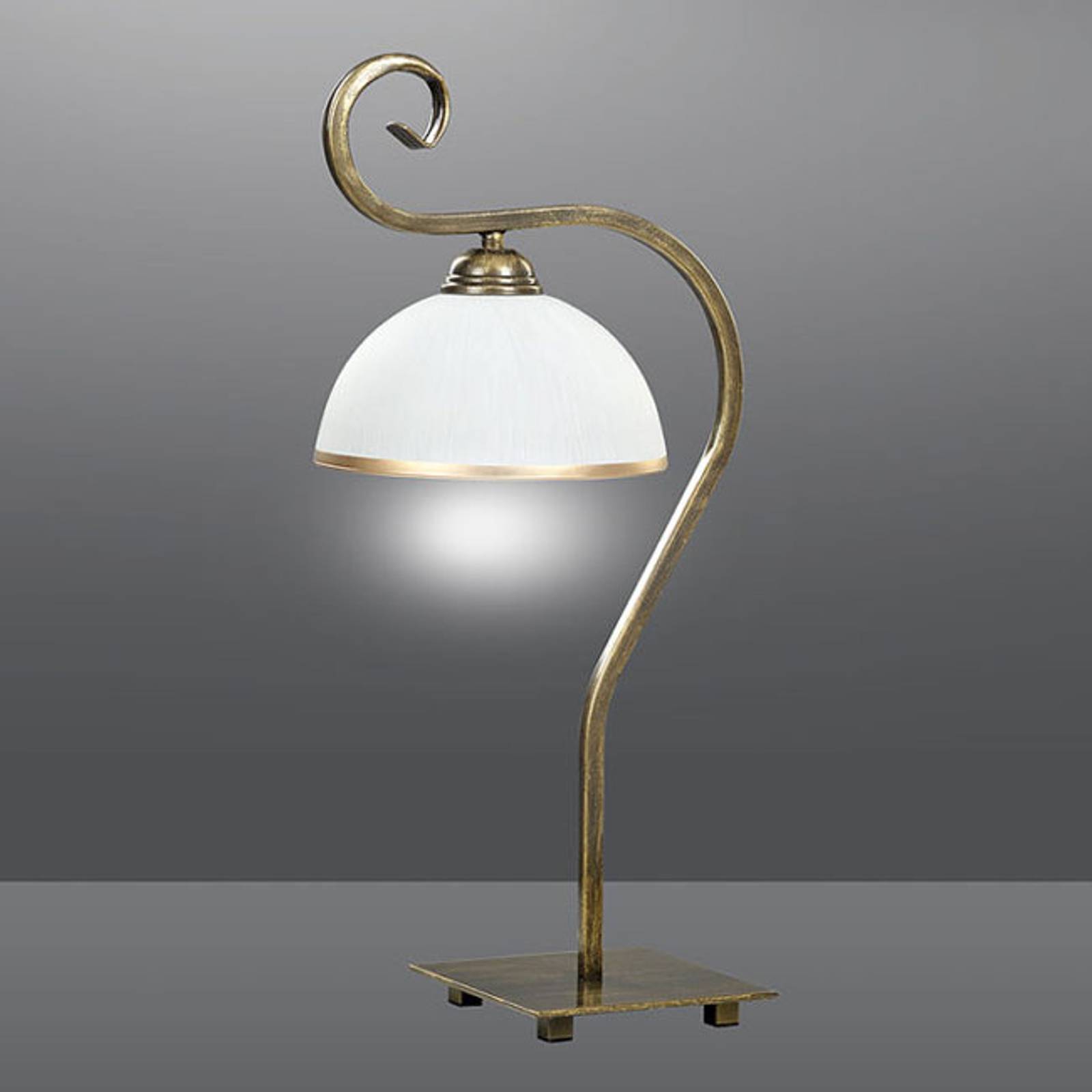 Bordslampa Wivara LN1 i klassisk design, guld